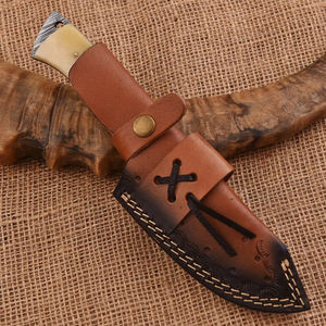 Couteau de chasse en acier Damas découpé, camping, vente en gros, couteaux de chasse en acier Damas de qualité supérieure faits à la main - Product Image 3