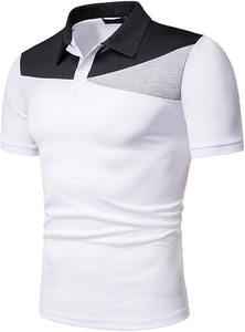 เสื้อโปโลระบายอากาศสำหรับผู้ชายผ้าโพลีเอสเตอร์ผ้าคอตตอนพิมพ์ลายแบบแห้งเร็วโลโก้ตามสั่ง - Product Image 4