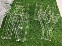 BOYANG – Lettres creuses en acrylique transparent haut de gamme de 3 mm, personnalisables en taille et couleur, pour façades de bâtiments et commerces, durables et résistantes à la flexion à chaud
