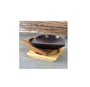 Salero de madera Natural con bandeja, recipiente para la mejor calidad, herramientas y dispositivos de almacenamiento de cocina, fabricado en la India - Product Image 3