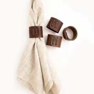 Handmade <b>resin</b> napkin <b>rings</b> with traditional floral engravings for unique and stylish dinner settings - Product Image 6