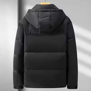 Veste en duvet de canard pour hommes chaud hiver manteau en duvet de coton thermique vêtements d'extérieur décontractés - Product Image 3
