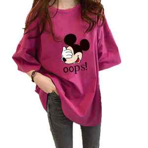 Camiseta Casual Extra Grande Personalizada para Mujer con Logotipo Bordado, Camiseta Lisa Estampada para Mujer, Camiseta Urbana para Mujer - Product Image 2