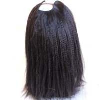 Perruque U-Part en cheveux vierges vietnamiens de haute qualité 100 % naturels pour femmes, longue, noire naturelle/roux, avec dentelle française HD transparente, sans colle