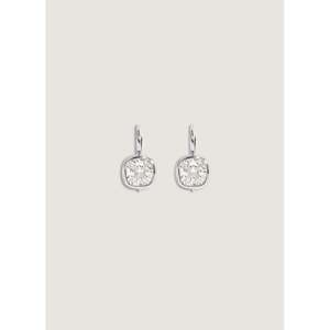 Harper 2ctw White Gold Diamond <b>Earrings</b> Cushion Cut Drop Design - Product Image 1