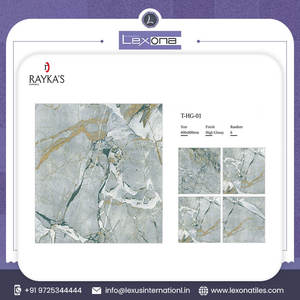 Carreaux vitrifiés numériques émaillés 600x600mm en porcelaine de style design moderne à haute brillance pour sol intérieur - Product Image 2