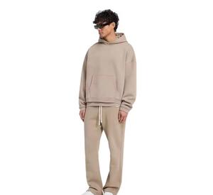 Conjunto Deportivo Unisex Vintage de Felpa con Lavado Ácido, Transpirable, de Secado Rápido, 100% Algodón, Logotipo Personalizado, Talla Grande, Ropa de Invierno, Protección Solar - Product Image 4