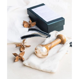 Masseur Kansa à double usage avec manche en bois pour le visage, le dos, le cou et le corps, soulagement du stress, vente en gros - Product Image 1