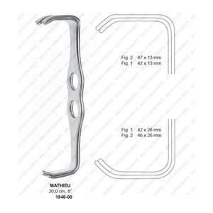Mathieu Retrators (47X13Mm/46X26Mm) Set 2 Stuks Richardson Eastman Retractor 26Cm Small Scofield Retractor Set Van 6 Stuks - Product Image 1
