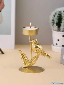 modern brass ring candle holder A suitable title name could be Minimalist Brass Ring Candle Holder - Product Image 5