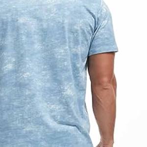 Camisa de manga corta para hombre, ropa elástica de algodón, camiseta de gimnasio para hombre, camisetas para hombre, stock de fábrica, espiga informal - Product Image 6