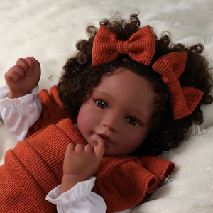 Babeside Callie 20 ''<span class=keywords><strong>bambola</strong></span> <span class=keywords><strong>realistica</strong></span> Reborn bambole in Silicone afroamericano bambole con capelli fatti a mano - Product Image 3
