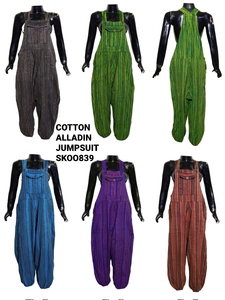 Nuevo mono de moda estilo Aladino en cáñamo de algodón | Ajuste holgado | Tela sostenible y transpirable para ropa informal Bohemia - Product Image 6