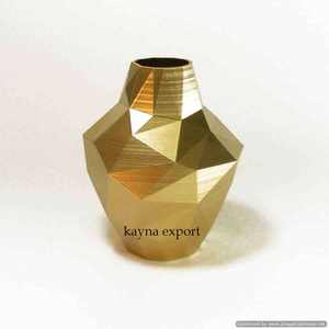 Long Designer Luxury Metal Flower <b>Vase</b> Gold Finished Aluminum <b>Beautiful</b> Long Shape For Wedding Party And Home Table Decoration - Product Image 3