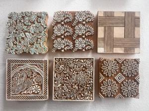 Custom Made Artisan-Engraved Wooden Blocks for Printing <b>Crafts</b> & Decor Intricate Designs Durable <b>Wood</b> Bulk Supply - Product Image 2