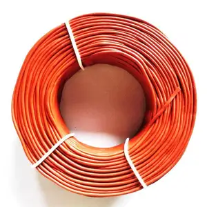 High Quality Good Price Resistance Silicone Insulated Heating Wire 12K Carbon Fiber Silicone Rubber 2.5mm Red