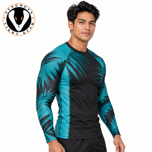 Lightweight <b>Men</b> <b>Rash</b> <b>Guard</b> Featuring Flexible Material Comfortable Fit And Athletic Construction For Training Fitness And Sports - Product Image 2