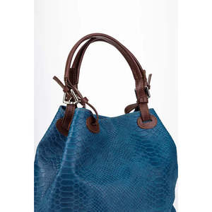 <b>Soft</b> <b>handbag</b> in Genuine Croco Leather - Made in Italy - Art. 25374 - Product Image 4
