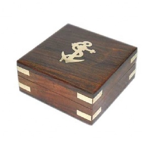 Handmade Pine <b>Wood</b> Home Decorative Item Antique Design Mini Treasure Wooden Box Packaging <b>Chest</b> Wooden Box High Quality Luxury - Product Image 4
