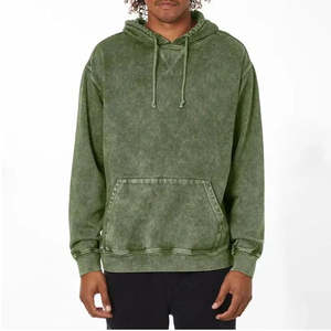 Taux raisonnable Hommes Vert Acid Wash Hoodies nouvelle mode de haute qualité Unisexe haut tendance avec le meilleur design Acid Wash sweats à capuche pour hommes - Product Image 1