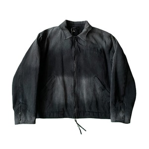 Blouson Bomber en Jean Délavé Coupe Ample Coupe-Vent OEM Homme, Meilleure Vente, Logo Personnalisé sur le Devant, Haute Qualité, Mode Printemps Vintage - Product Image 1