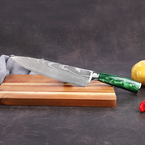 Venta al por mayor de cuchillos personalizados OEM patrón de Damasco japonés cuchillo de cocina multifuncional cuchillo de Chef de acero láser - Product Image 4