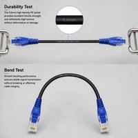 Cordon de brassage fibre optique LC-LC blindé extérieur haute performance, étanche, G652D Duplex, gaine PE 5,0 mm, IP67 pour FTTA et station de base 5G