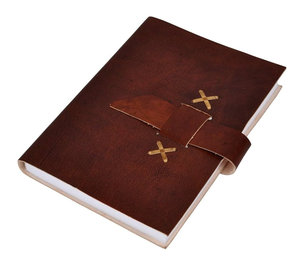 Vente en gros d'agenda en cuir multicolore avec logo personnalisé d'occasion cadeaux d'affaires et porte-stylo - Product Image 5