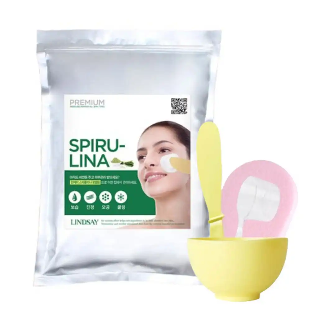 Korea Merk Lindsay Premium Spirulina Modeling Poeder Peel Off Masker Pack 1Kg + Gereedschap Set