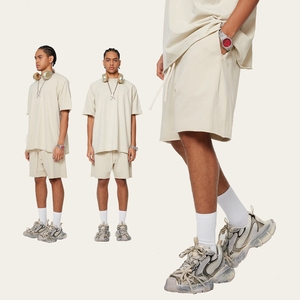 Shorts de survêtement en molleton de coton pour homme STREETLAB, taille élastique, couleur unie, respirant, style streetwear, S-2XL - Product Image 4