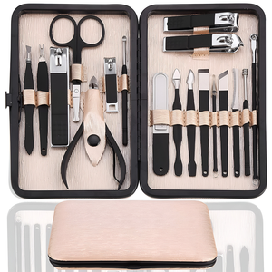 Ensemble de nouveaux coupe-ongles manucure en acier inoxydable kit de santé de pédicure de voyage portable CE ISO approuvé par Hasni Surgical - Product Image 1