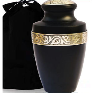 Elegance Grandes Urnes Cendres Humaines Urne de Crémation Peinte à la Main Sculpture à la Main Fourniture Funéraire Par Indian Metal World - Product Image 5