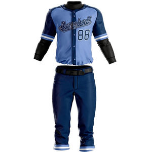 Uniformes de baseball professionnels de bonne qualité sur mesure 100% polyester sublimé maillot uniforme de baseball ensemble complet - Product Image 3