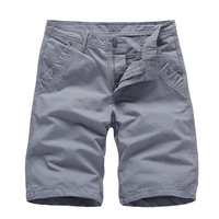 Short Cargo pour hommes de qualité supérieure en jean 100% coton avec 2 poches avant et un dos avec bouton de ceinture, Look tendance décontracté tissé