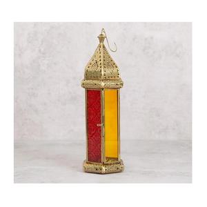 Linternas colgantes marroquíes pulidas en oro linterna marroquí diseño hecho a mano linterna de Metal para hoteles restaurantes - Product Image 6