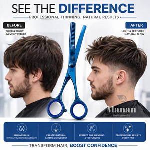 Tijeras de Entresacar Profesionales de 6.7 Pulgadas para Salón, Tijeras de Texturización de Cabello de Acero Inoxidable, Herramienta de Corte para Barbero, Suministro OEM - Product Image 5