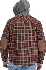 Oem Manufacture Wholesale <b>Hip</b> Hop Winter Genuine Leather Flannel Jacket Outdoor Fashion Stand Collar Standard Thickness - Product Image 5