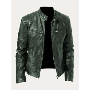 <b>Mens</b> Streetwear Leather <b>Jacket</b> Winter Wear - Product Image 6
