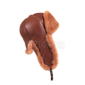 Sombreros de piel de oveja sólidos a la moda personalizados, sombreros cómodos de piel de oveja de buen Material 2024 - Product Image 2