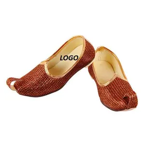 מוצר חדש באיכות גבוהה רגיל נעליים נעליים mens khussa שטוח מצויד punjabi juti חם מכירה oem