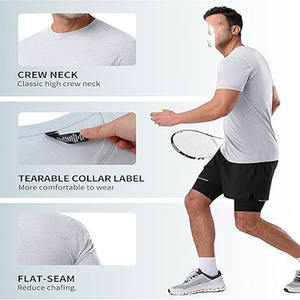 Polo unisexe à manches courtes décontracté pour hommes T-shirt imprimé à motif uni très vendu avec logo personnalisé teint uni anti-boulochage - Product Image 5