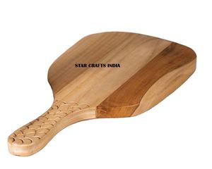 Tabla de cortar de madera de mejor grado de alta calidad para cocina, tabla de charcutería de madera maciza utilizable de doble cara reversible - Product Image 1