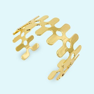 Bracelet manchette en laiton étoilé pour le 4 juillet 2026, design à pampilles, idéal pour les festivals et le Jour de l'Indépendance aux États-Unis - Product Image 5
