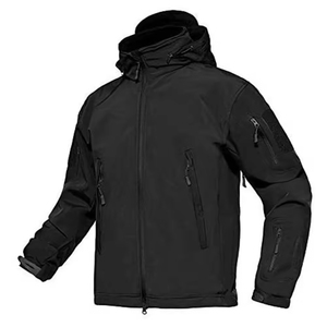 Veste d'hiver à capuche en softshell personnalisée OEM ODM 2025 avec logo, unisexe, imperméable, coupe-vent, fermeture éclair pour homme, pour l'extérieur - Product Image 5