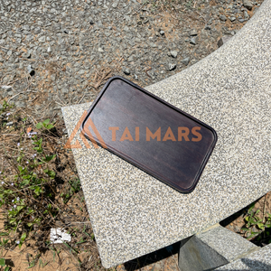 ชุดถาดชาและกาแฟทรงสี่เหลี่ยมสำหรับร้านอาหารของโรงแรมเครื่องมือจัดเก็บพาเลทไม้ไผ่ - Product Image 5