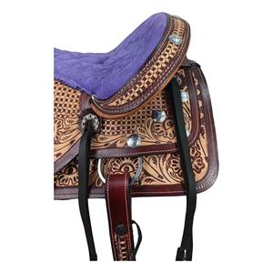 Vente en gros abordable Selles de course de baril Selles de cheval Western en cuir véritable de qualité supérieure faites à la main Selles de rodéo en vrac Fourniture - Product Image 6