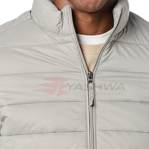 Chaqueta Acolchada de Lona para Hombre, Cómoda para Uso en Exteriores, Estilo Urbano, Personalizable, Ropa de Moda de Invierno, MOQ Bajo - Product Image 4