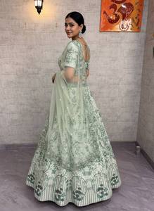 Lehenga Choli Estilo Bollywood para Fiestas y Bodas, Precio al por Mayor, Ropa para Eventos Especiales - Product Image 4