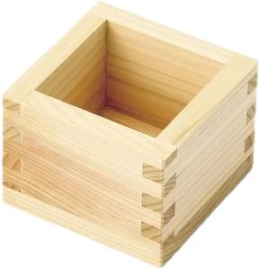 Caja Masu de Madera Natural de Primera Calidad, Vaso de Sake Japonés de Diseño Cuadrado, Vaso de Madera Grabado Personalizado para Restaurantes y Regalos - Product Image 4
