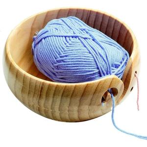 High Quality Eco-friendly Original OEM Accept Knitting Accessories Bamboo Wooden Yarn <b>Bowl</b> Without <b>Lid</b> - Product Image 3